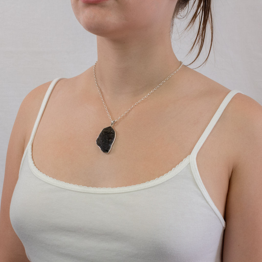 Darwin Glass necklace on model