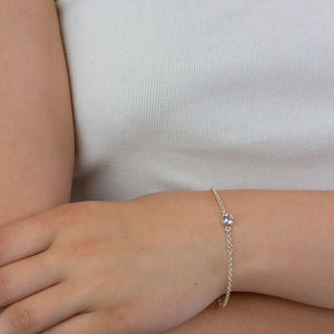 Aquamarine bracelet on model
