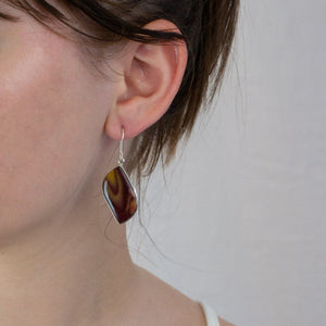 Mookaite Earrings on model