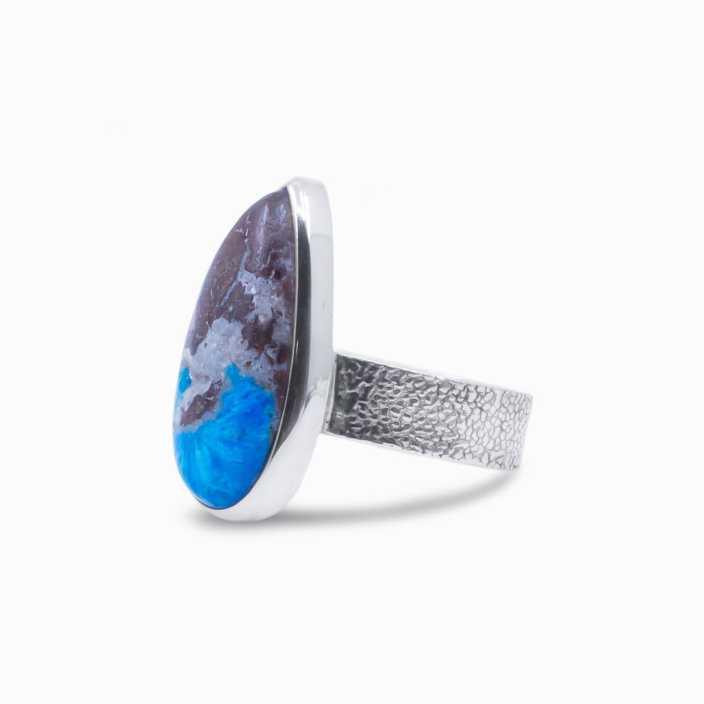 Cavansite ring hot sale