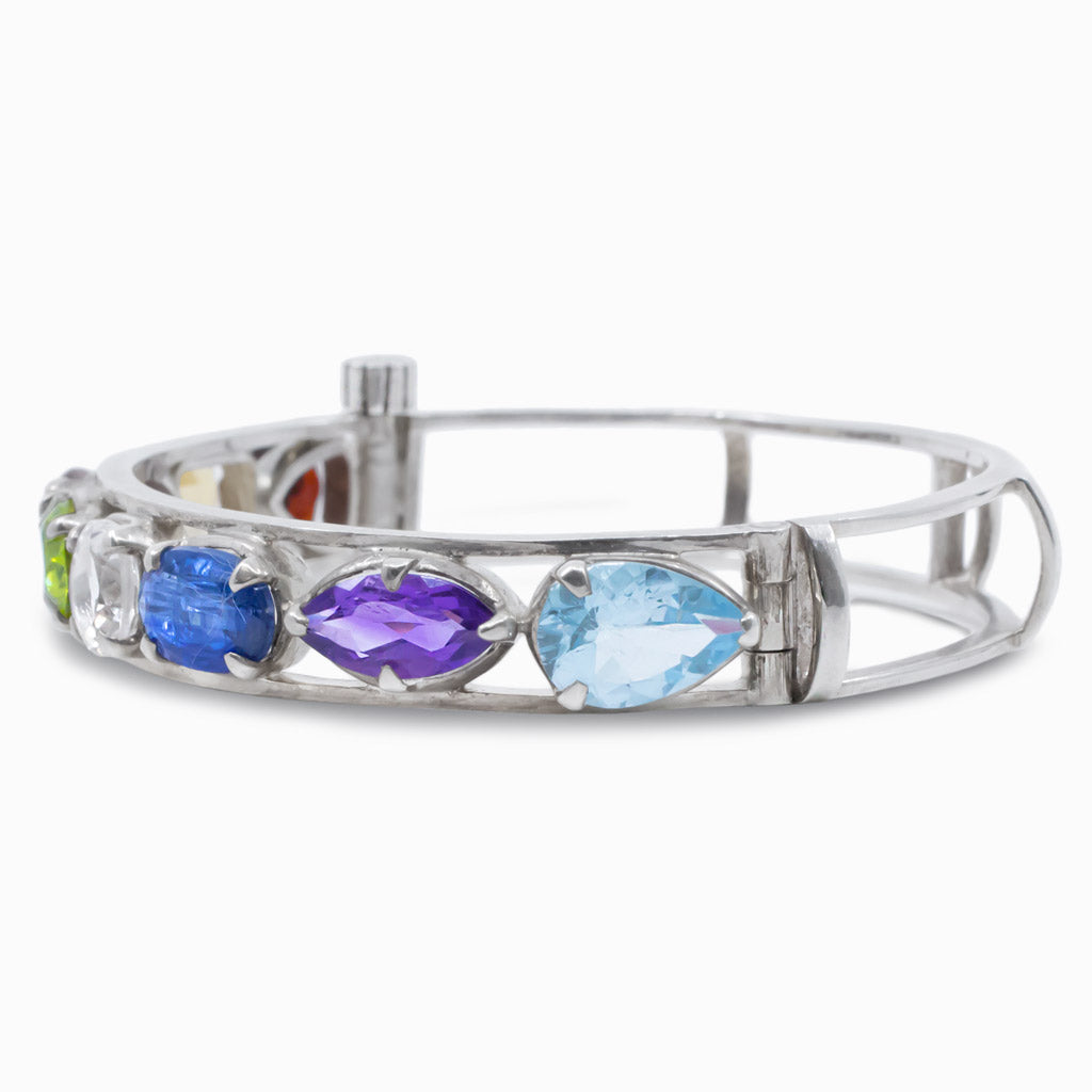 MULTISTONE BANGLE BRACELET