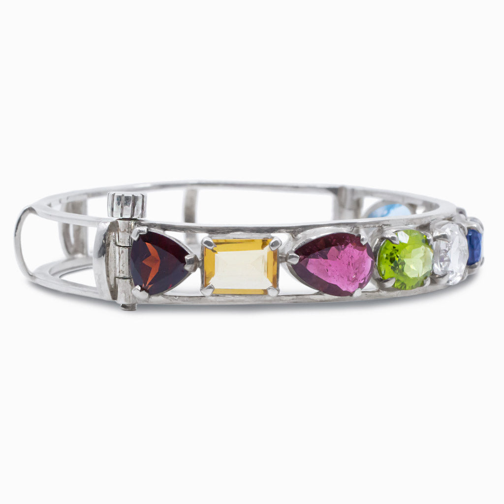 MULTISTONE BANGLE BRACELET