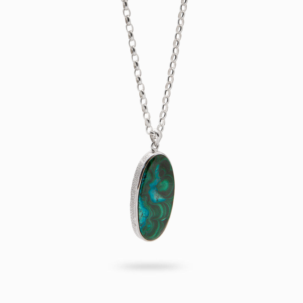 CHRYSOCOLLA  MALACHITE NECKLACE