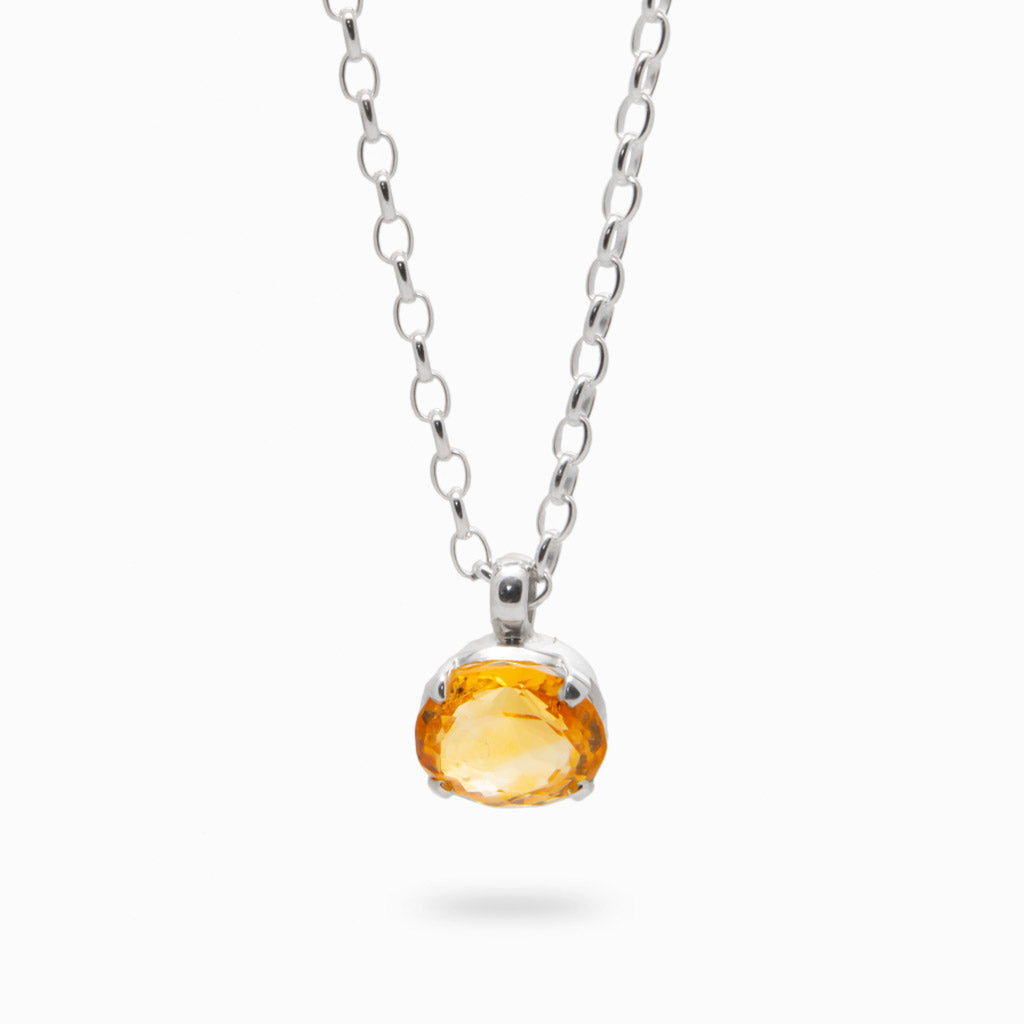 FACETED CITRINE NECKLACE