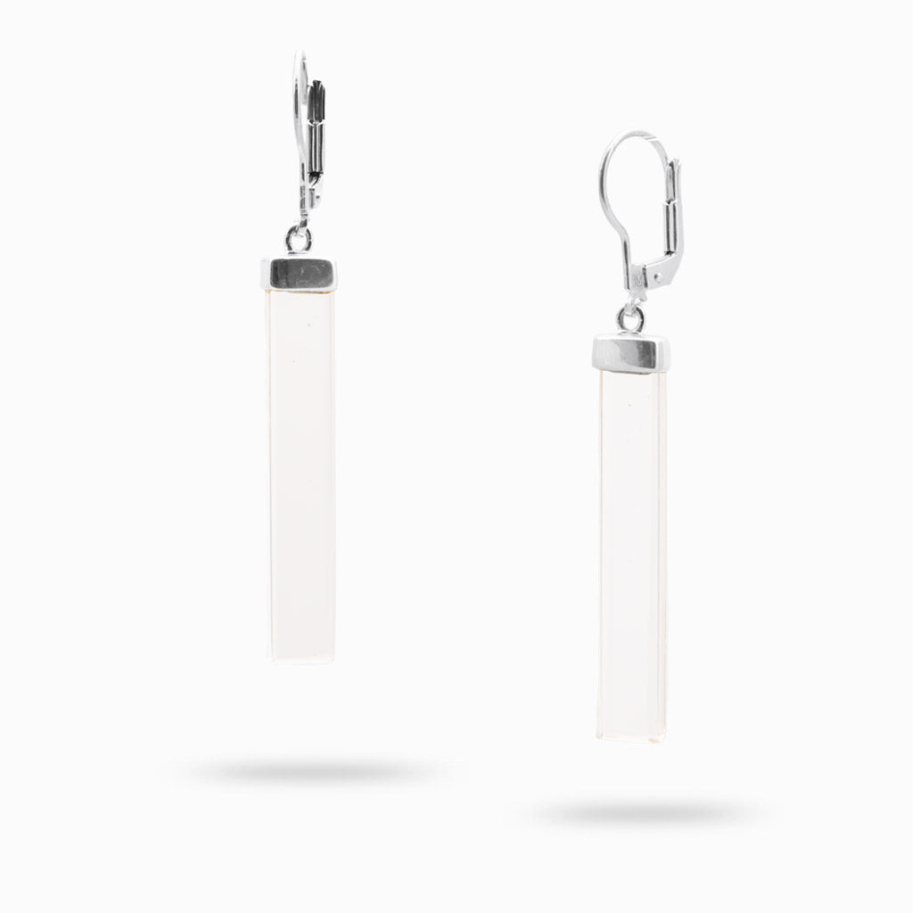 CLEAR QUARTZ EARRINGS