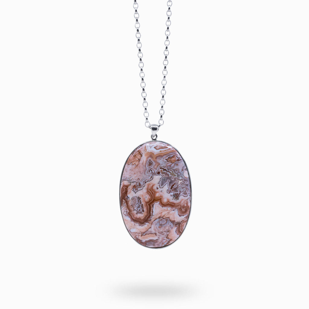 crazy lace agate necklace