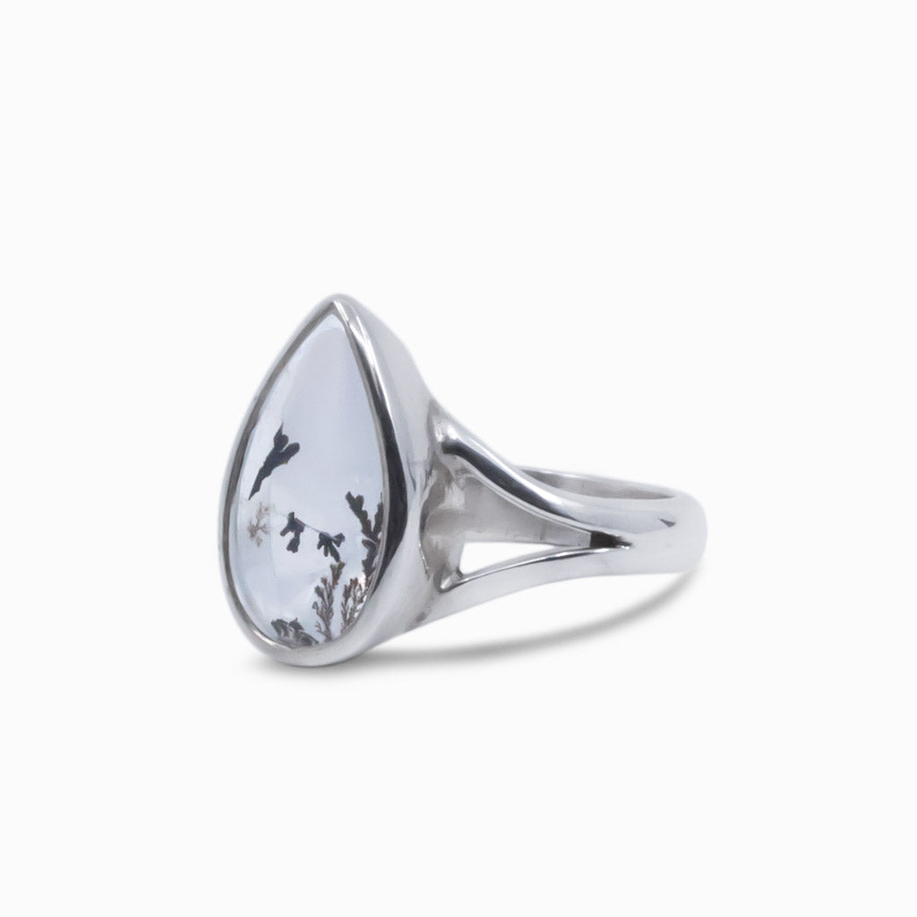 dendritic quartz ring