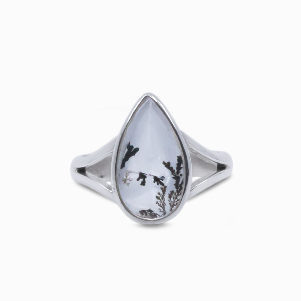 dendritic quartz ring