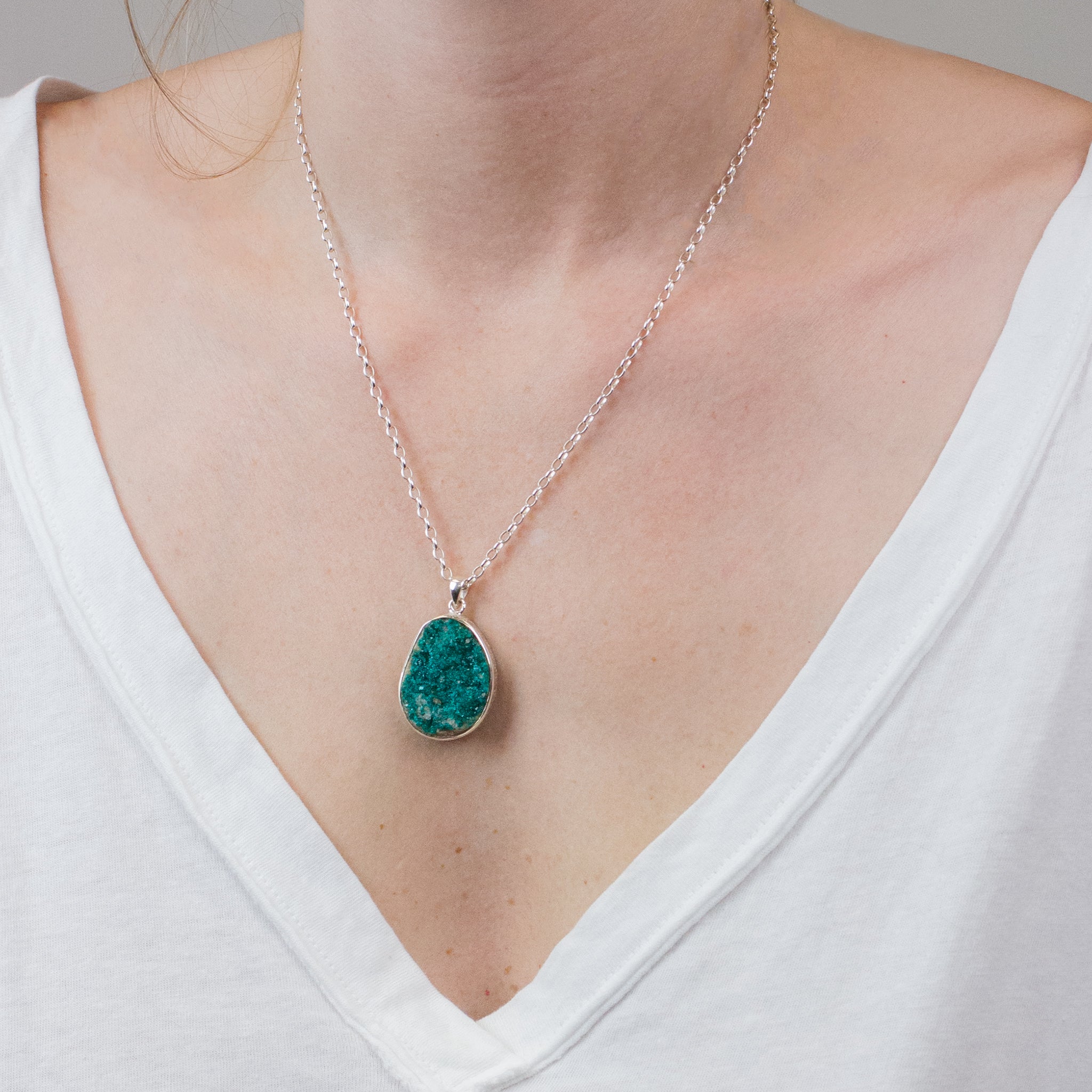 DIOPTASE NECKLACE