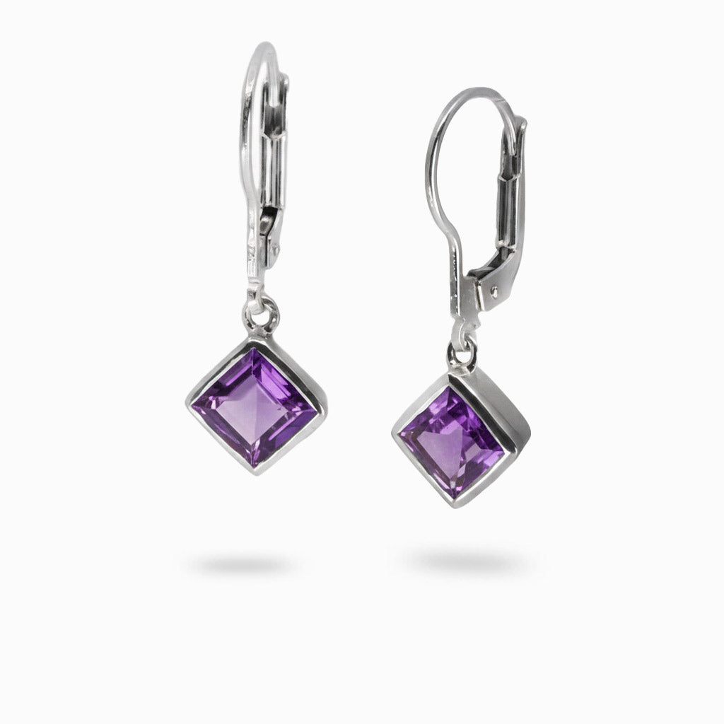 AMETHYST DROP EARRINGS