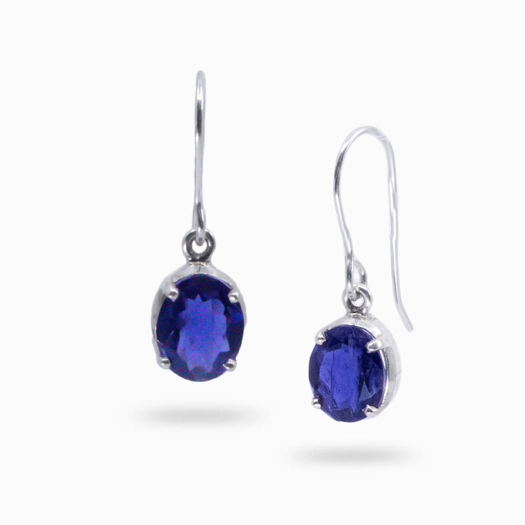 FACETED IOLITE DROPS