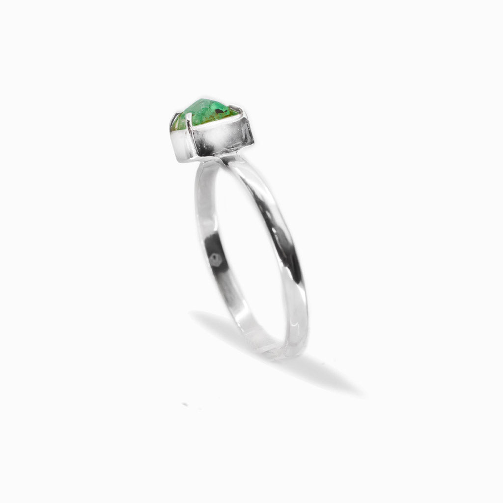 RAW EMERALD RING MADE IN EARTH