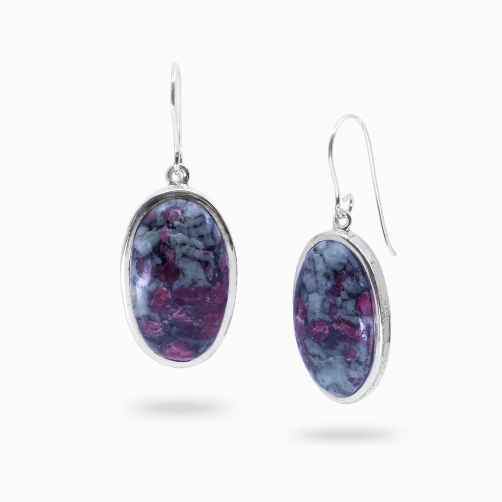 EUDIALYTE CABOCHON DROP EARRINGS