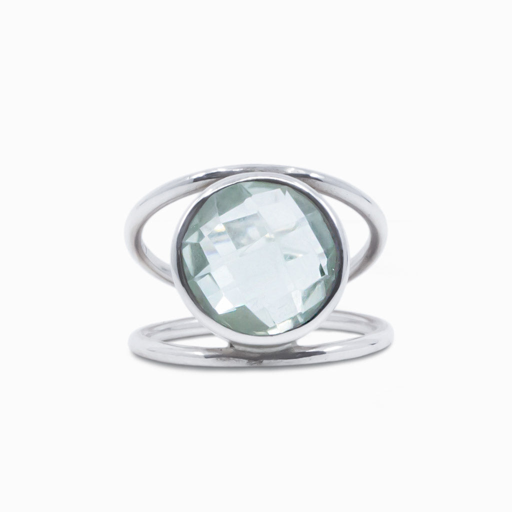 Green quartz ring