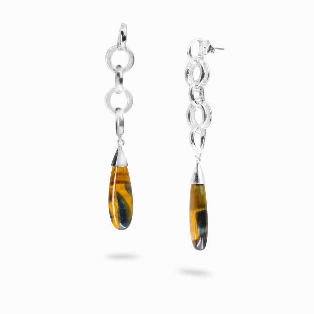 Hawks Eye Drop Earrings