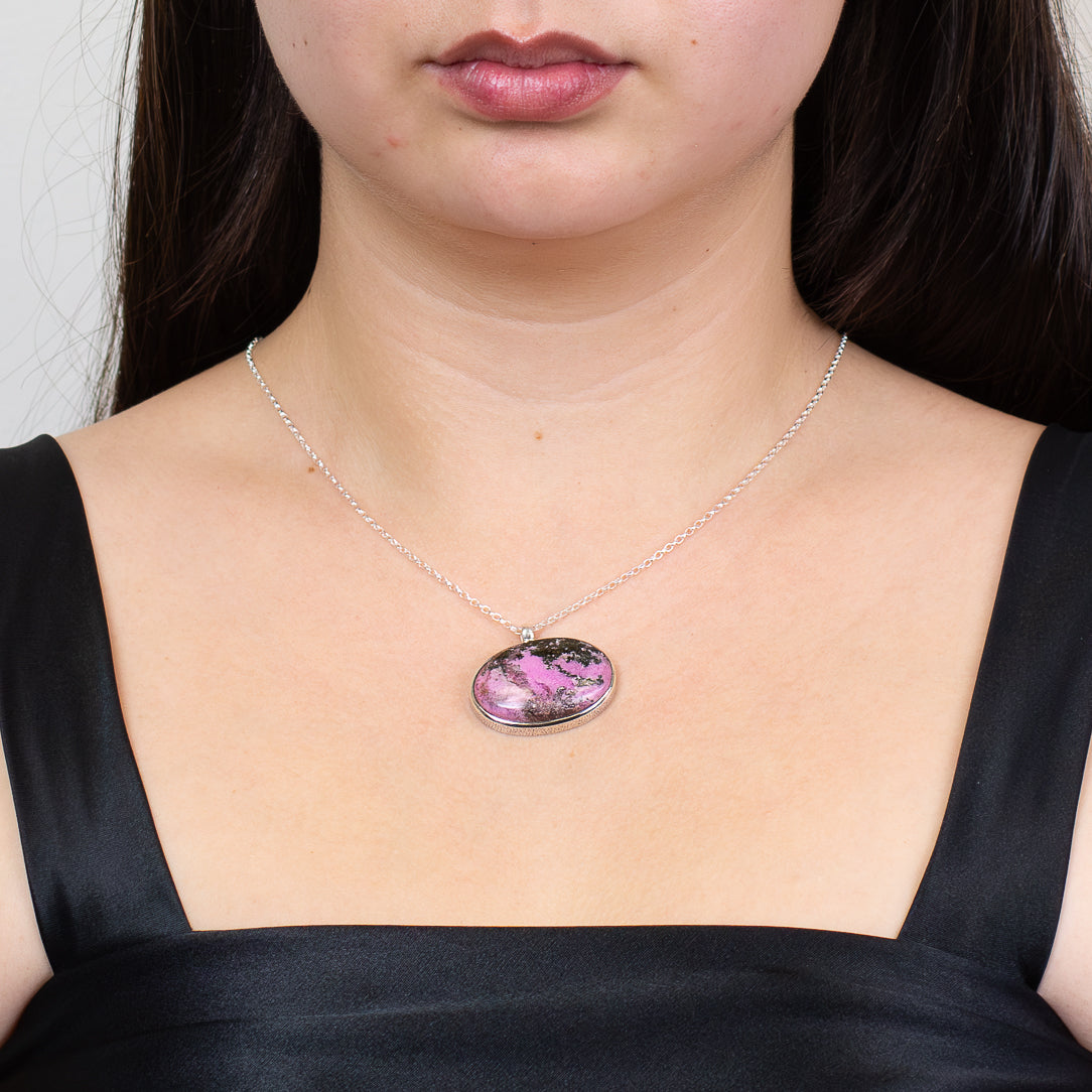 Cobaltian Calcite Necklace