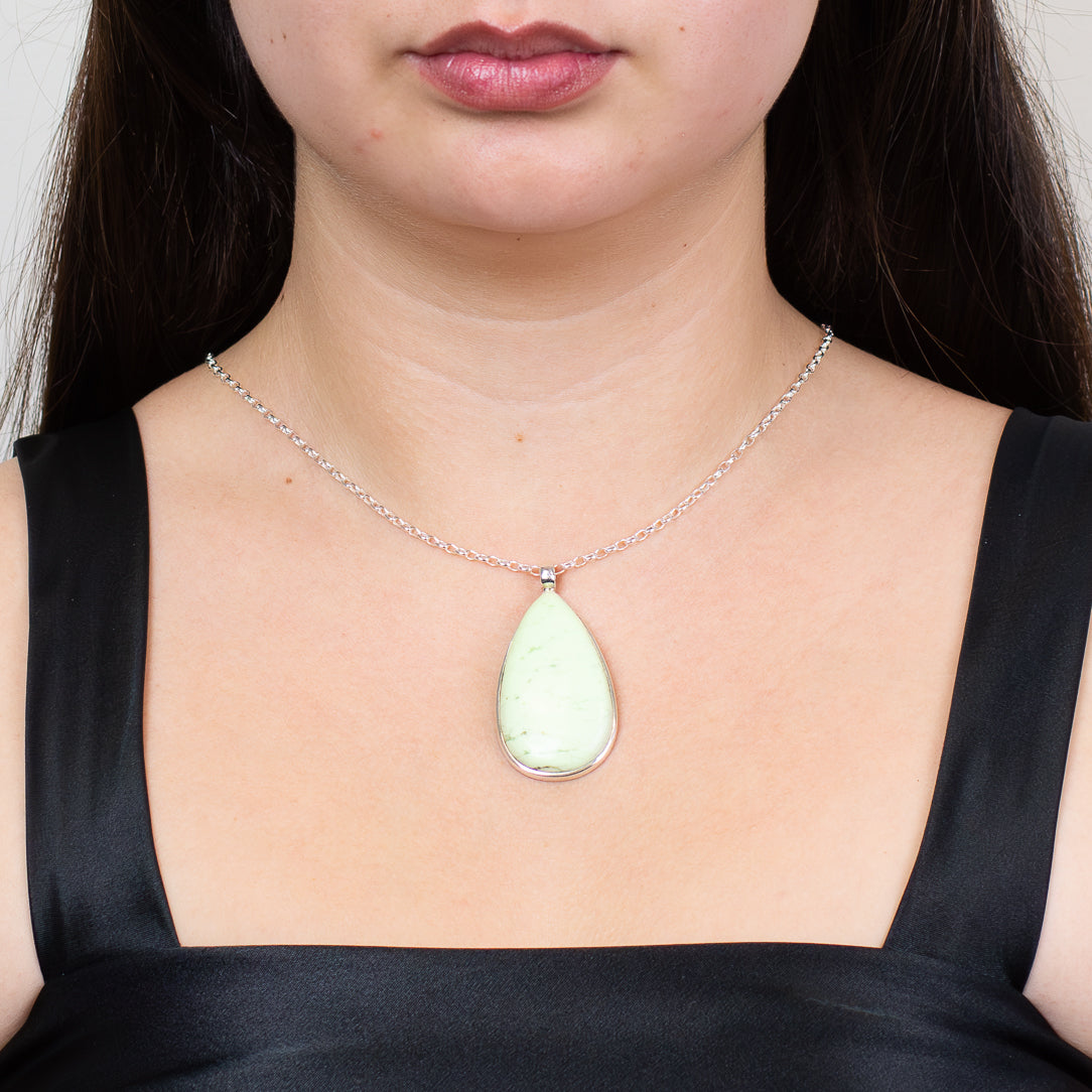 Lemon Chrysoprase  Necklace