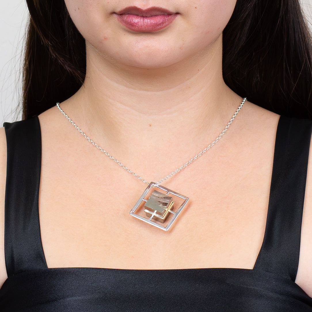 Pyrite Cube Necklace