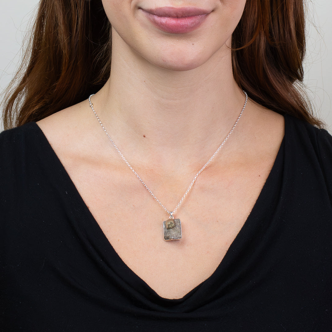 Pyrite In Matrix Necklace