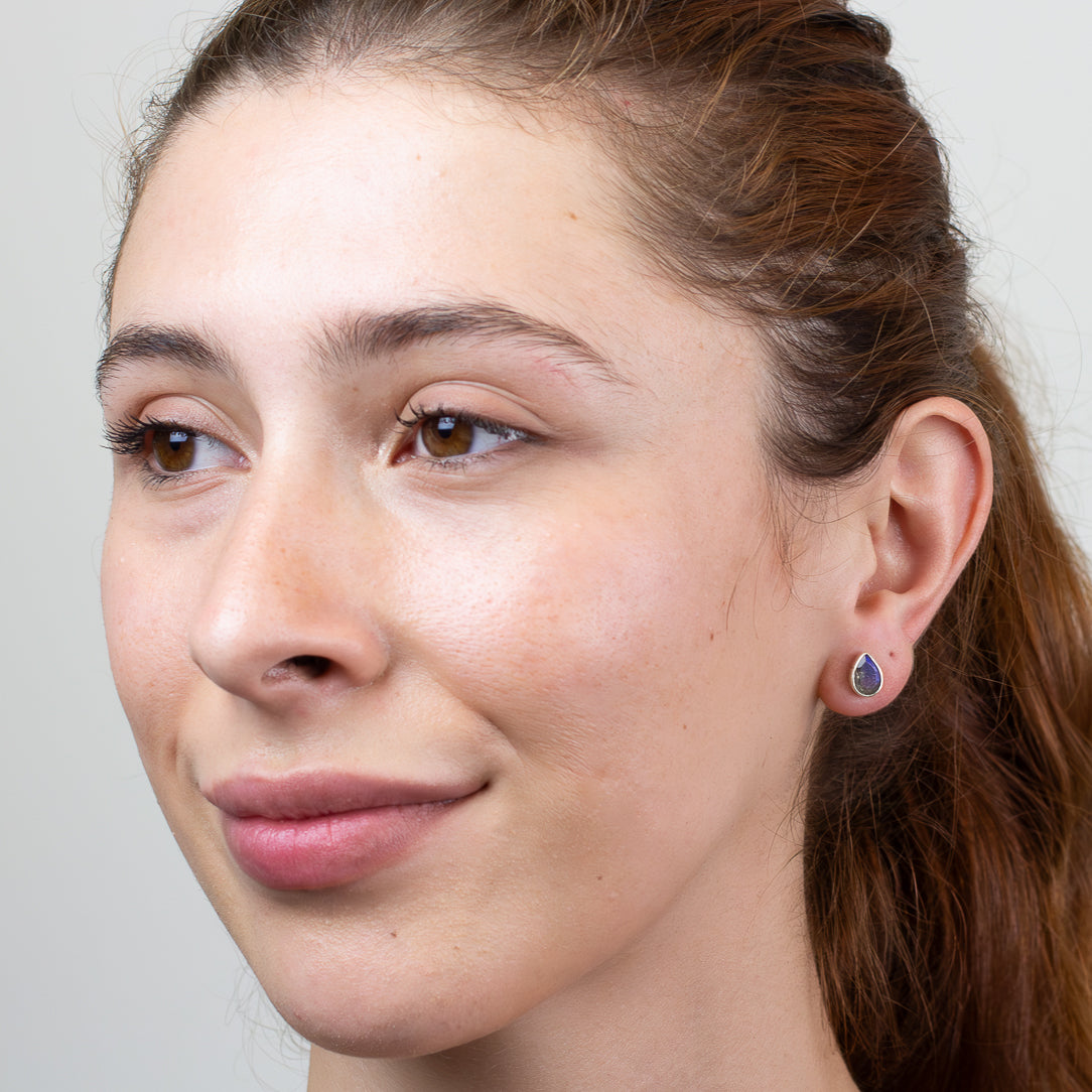 Labradorite Stud Earrings