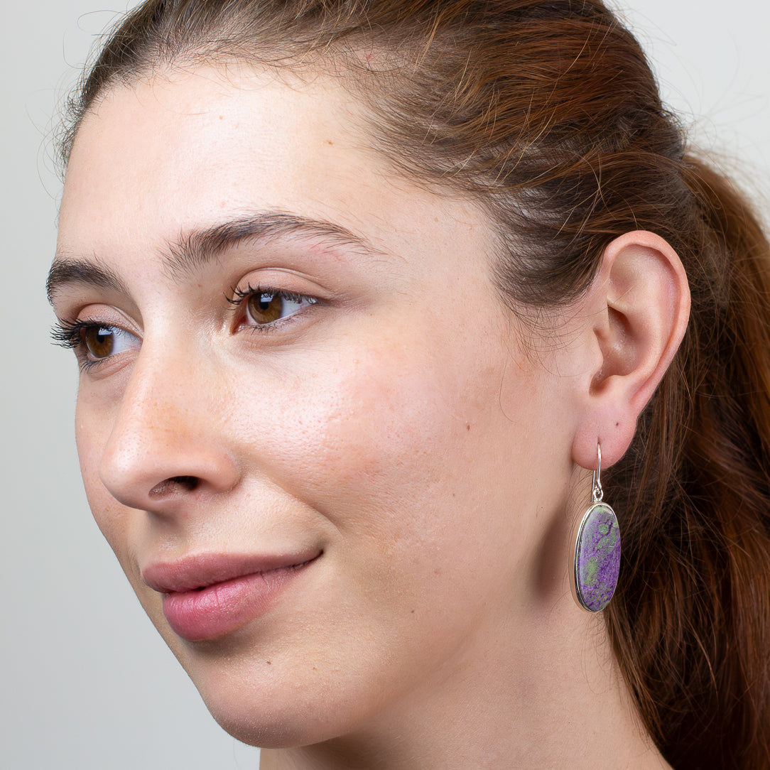 Purpurite Drop Earrings