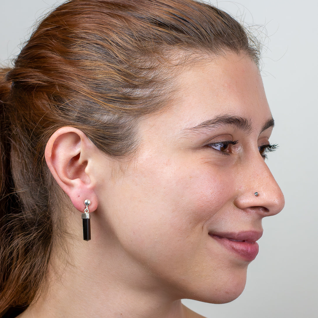 Black Tourmaline Drop Earrings