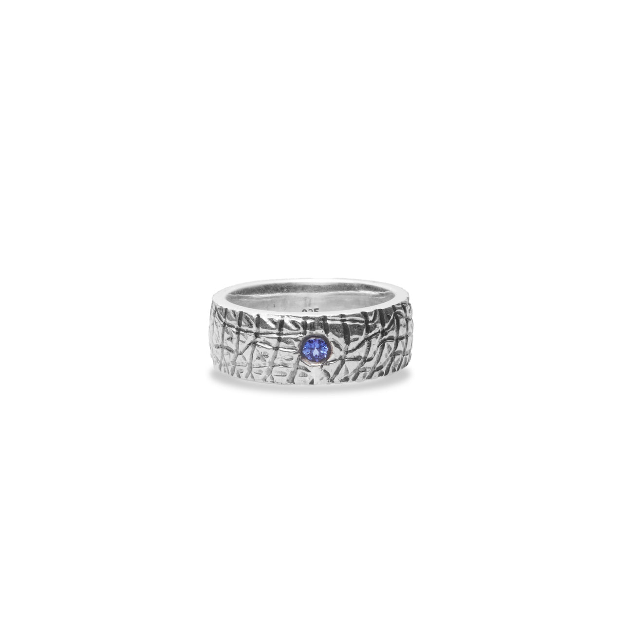 TEXTURED SILVER TANZANITE RING | MADE IN EARTH