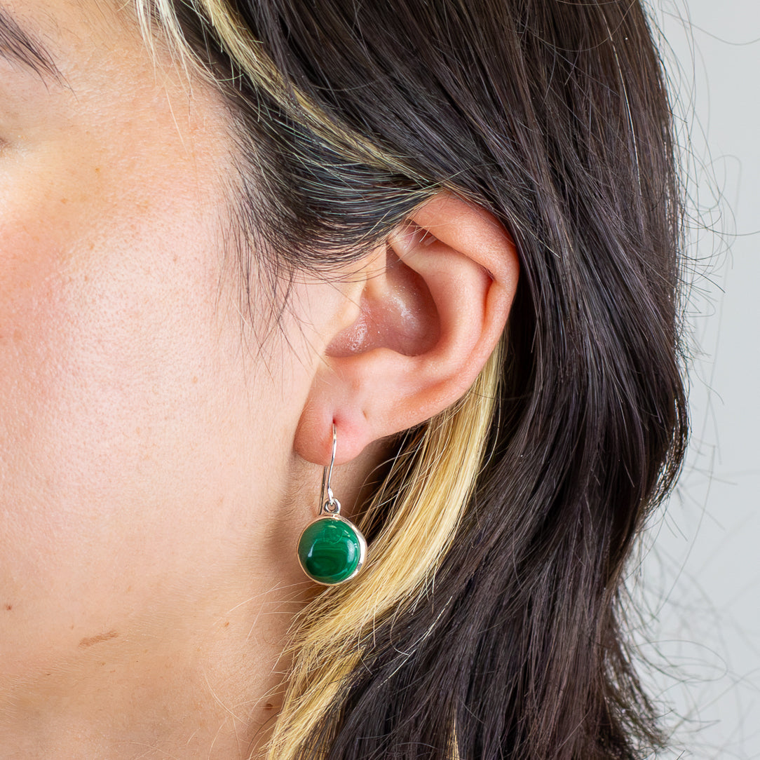 Malachite Drop Earrings