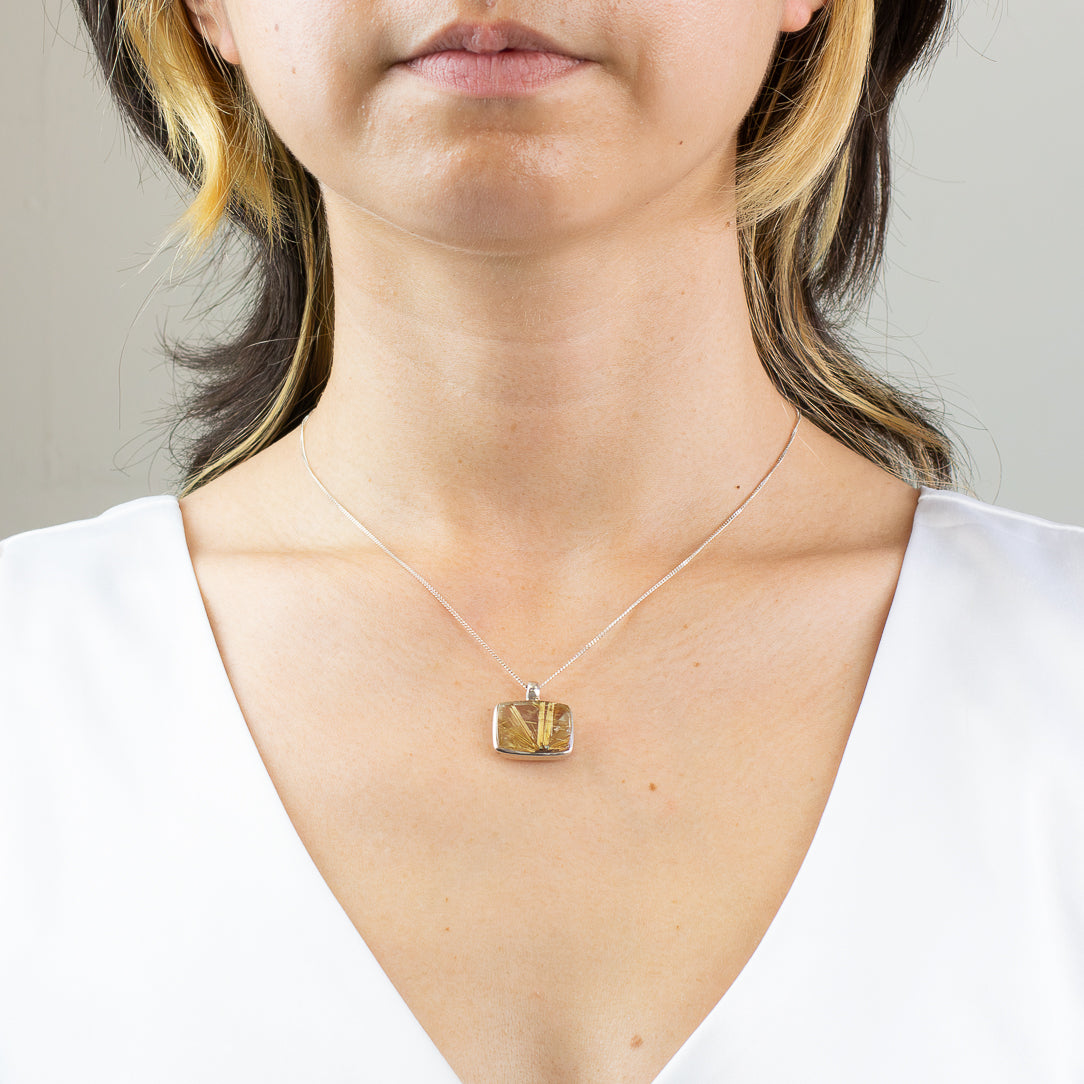 Rutilated Quartz Necklace