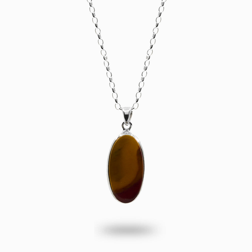 Oval Cabochon Mookaite Necklace