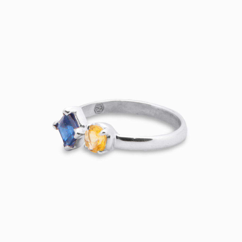 KYANITE AND CITRINE RING