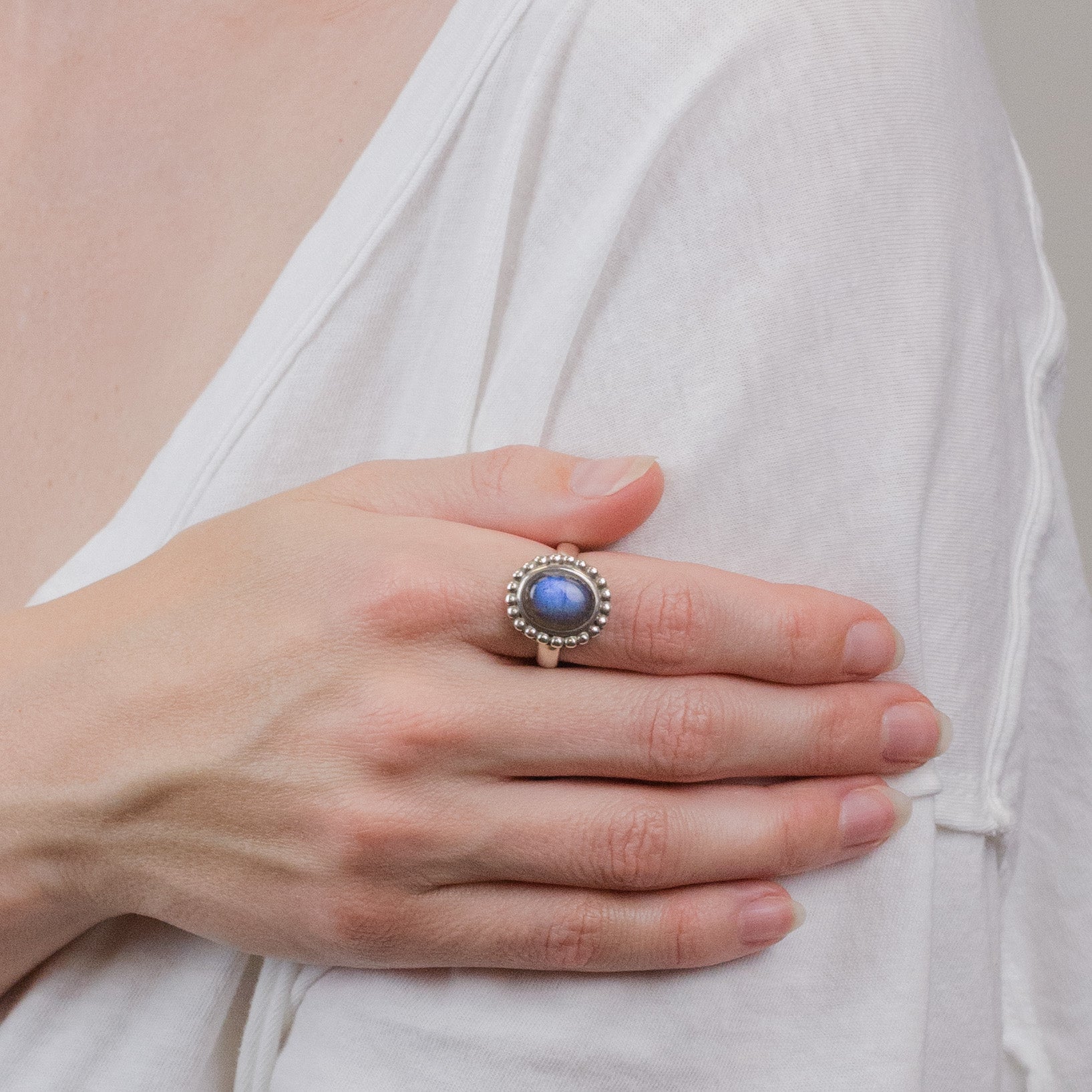 LABRADORITE RING