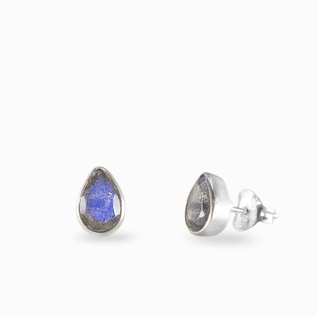 Labradorite Stud Earrings