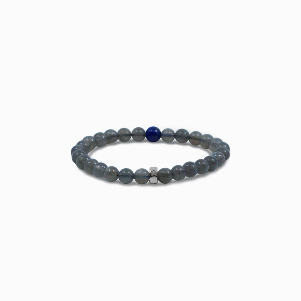 labradorite and lapis lazuli bracelet 