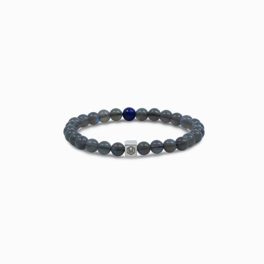 Labradorite and Lapis Lazuli Bead Bracelets