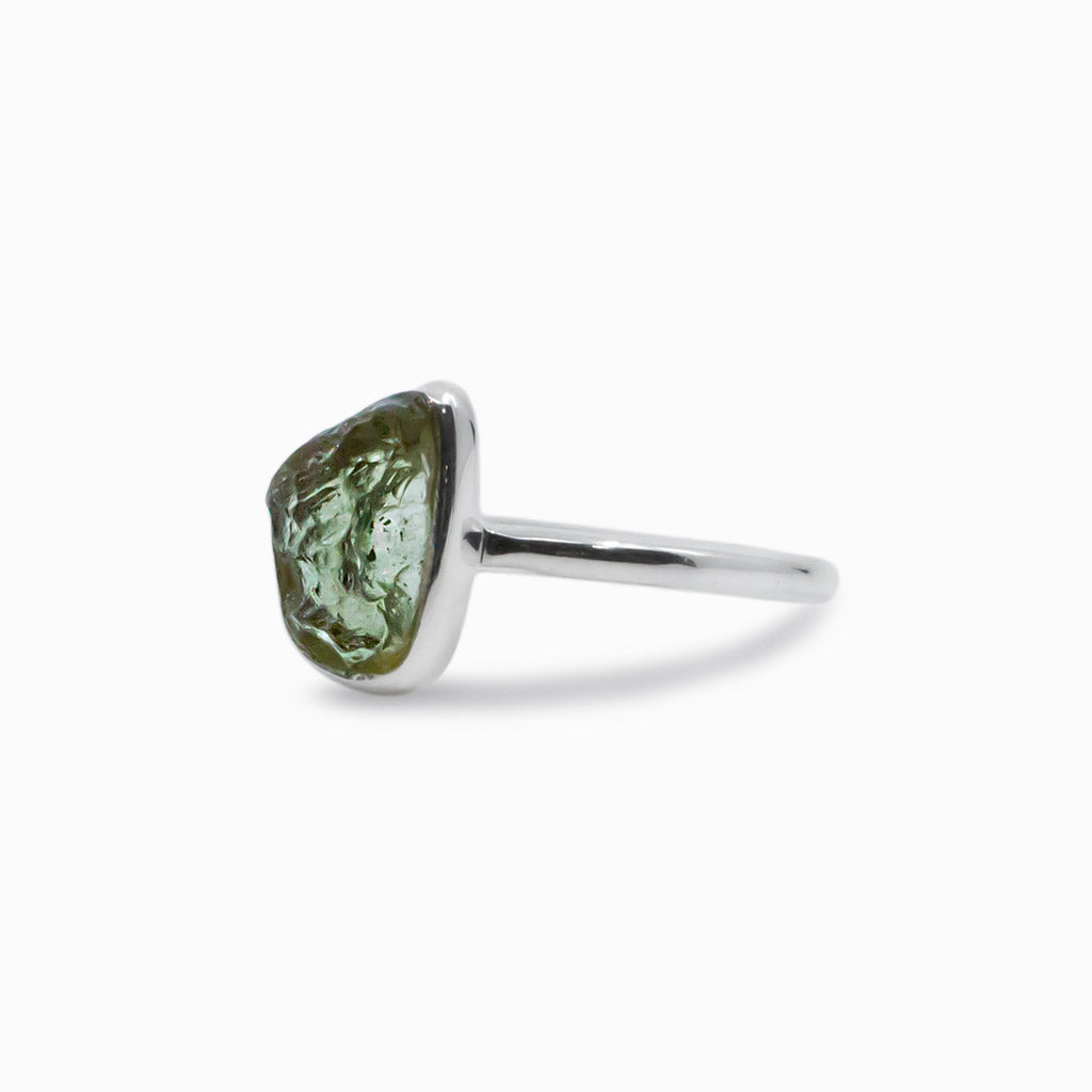 Moldavite Ring. Silver 925. 8 1/2 US Size (1284) sold