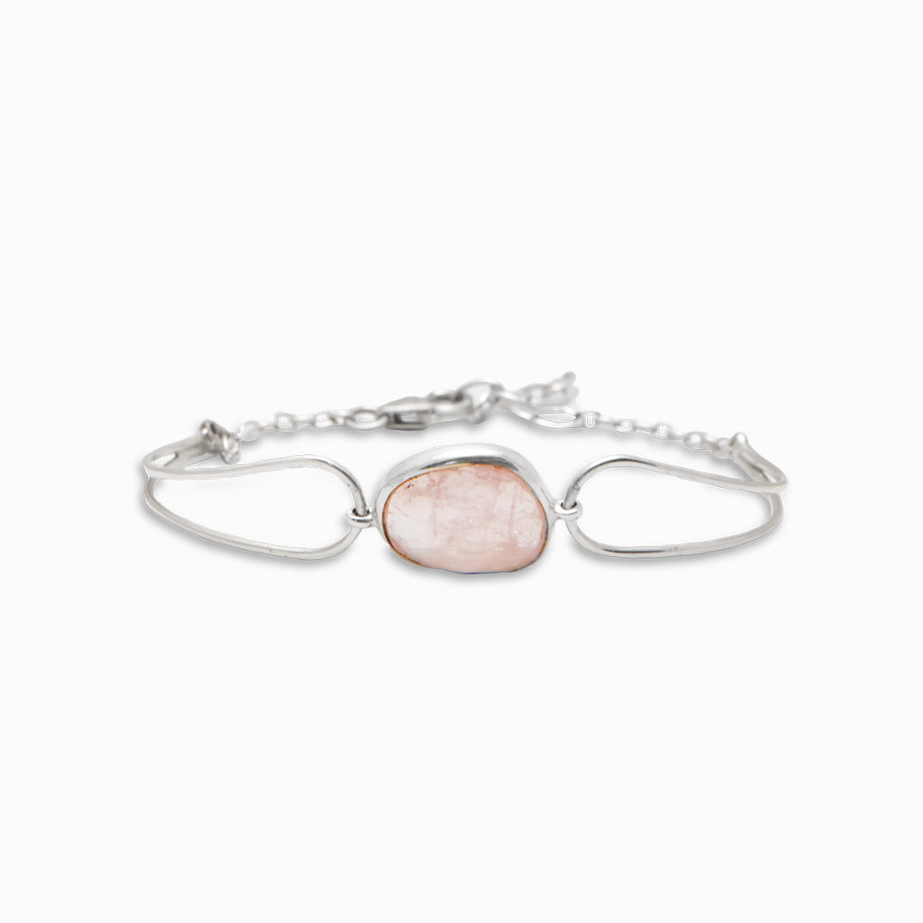 FACETED MORGANITE BRACELET