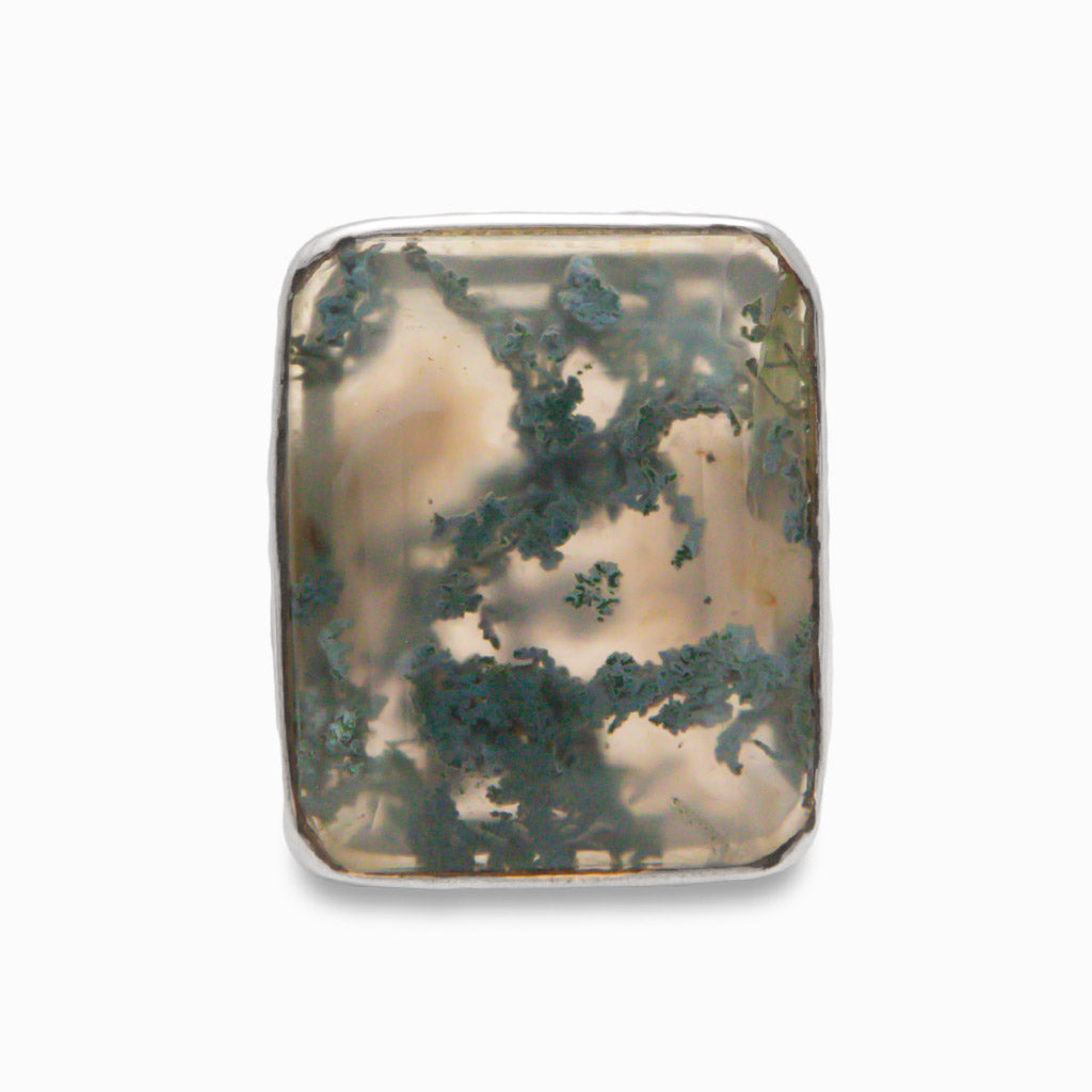 MOSS AGATE FAC RING