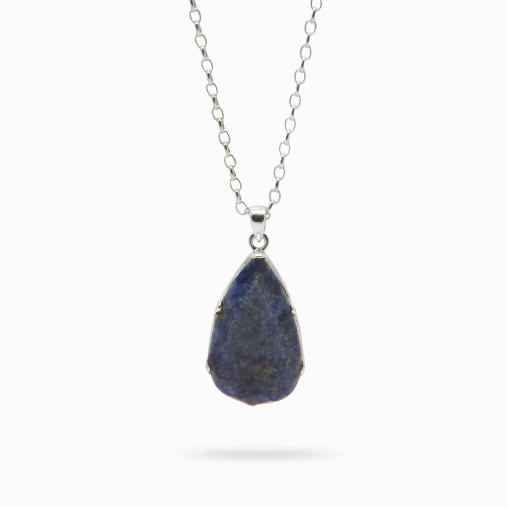 FACETED SODALITE NECKLACE