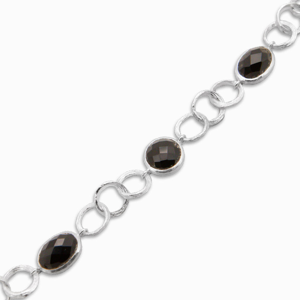 FACETED ONYX BRACELET