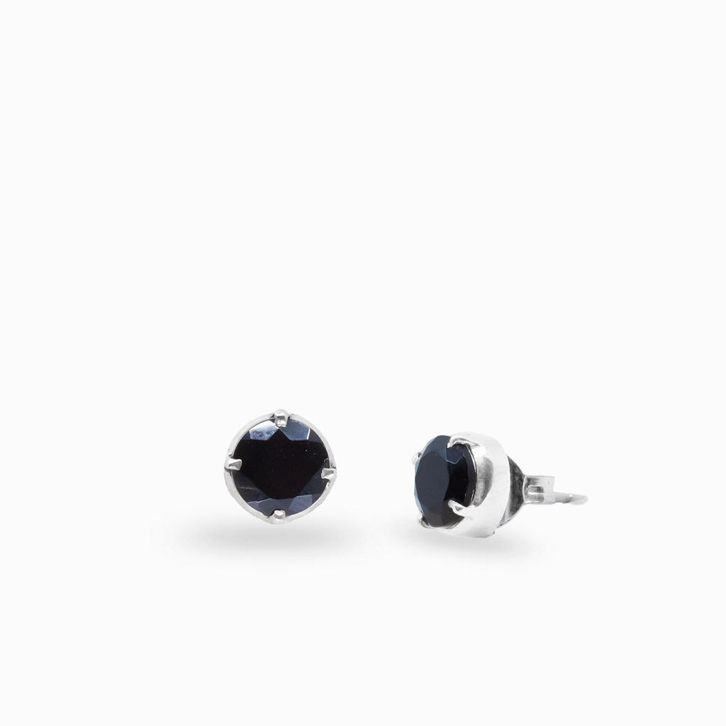 Black Onyx Stud Earrings