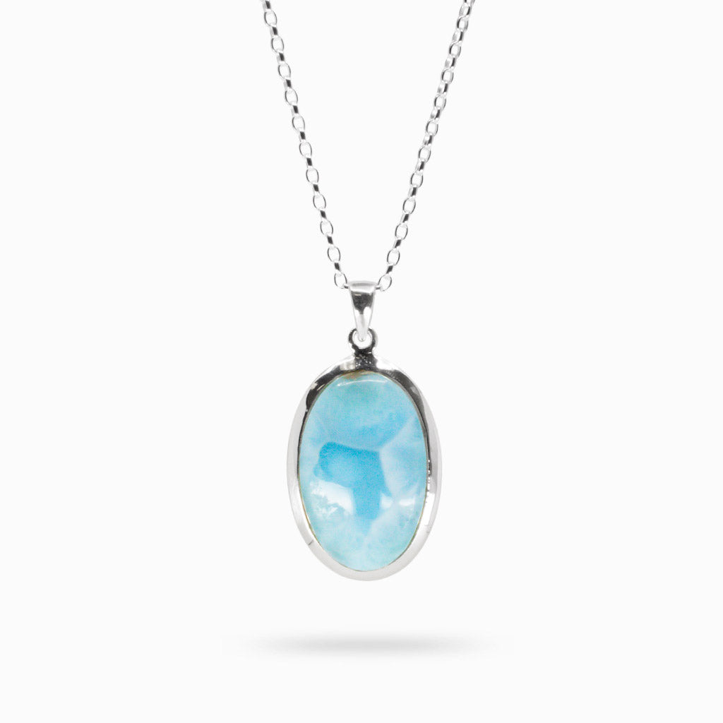 CABOCHON LARIMAR OVAL BEZEL