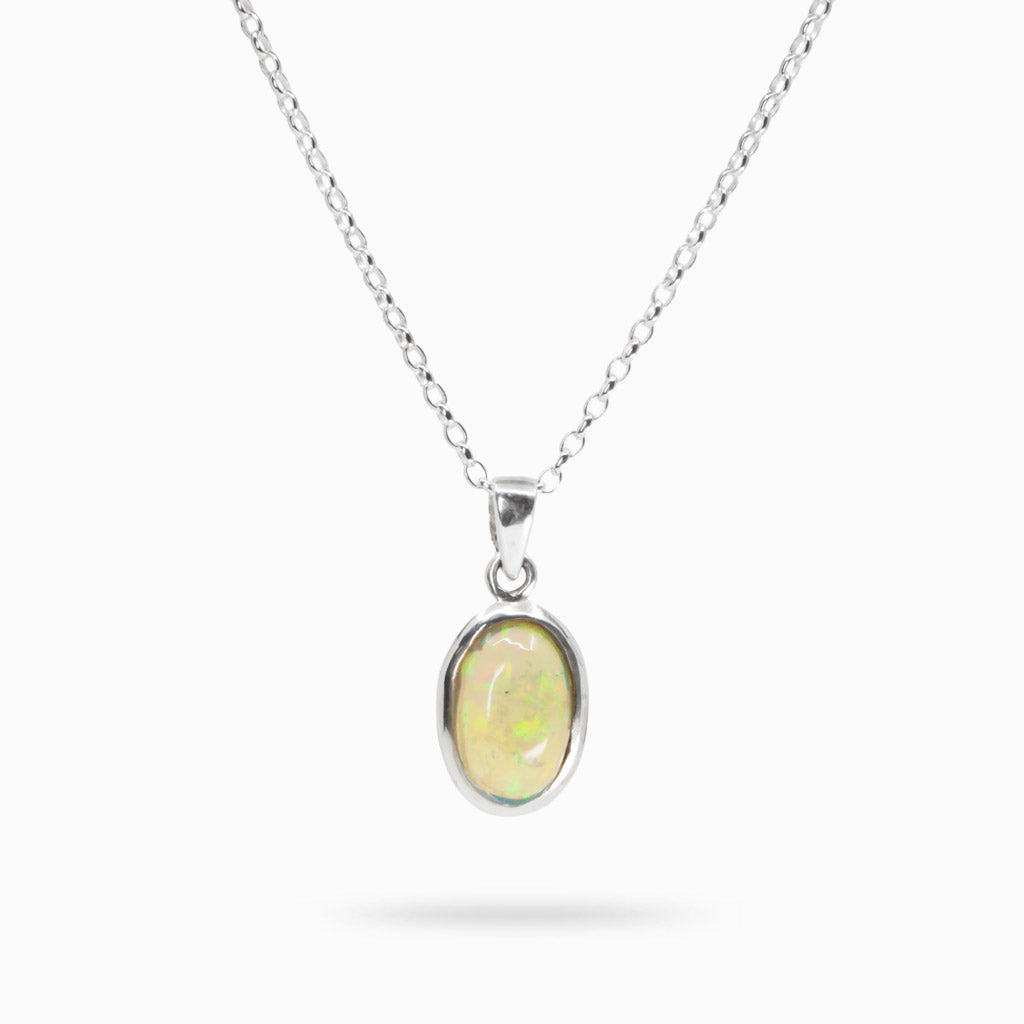 CABOCHON PRECIOUS OPAL NECKLACE