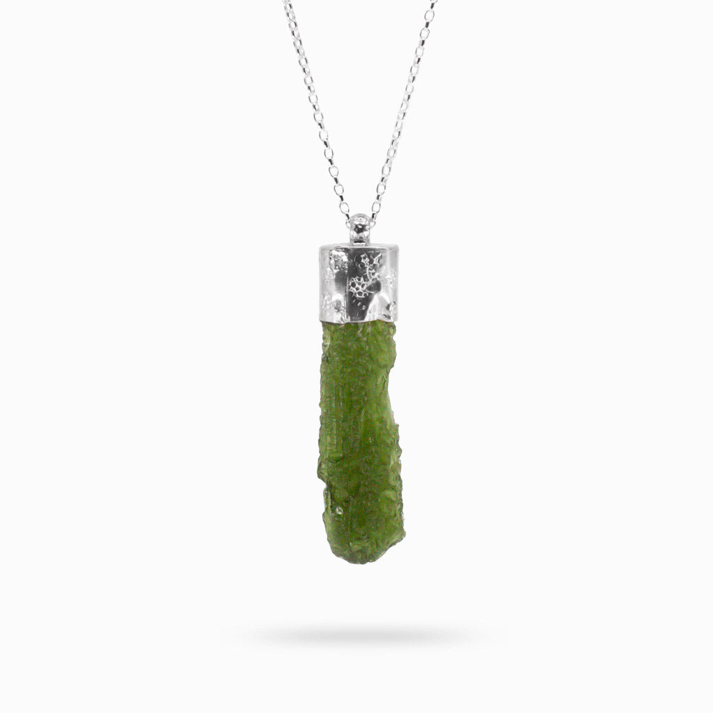 RAW MOLDAVITE NECKLACE