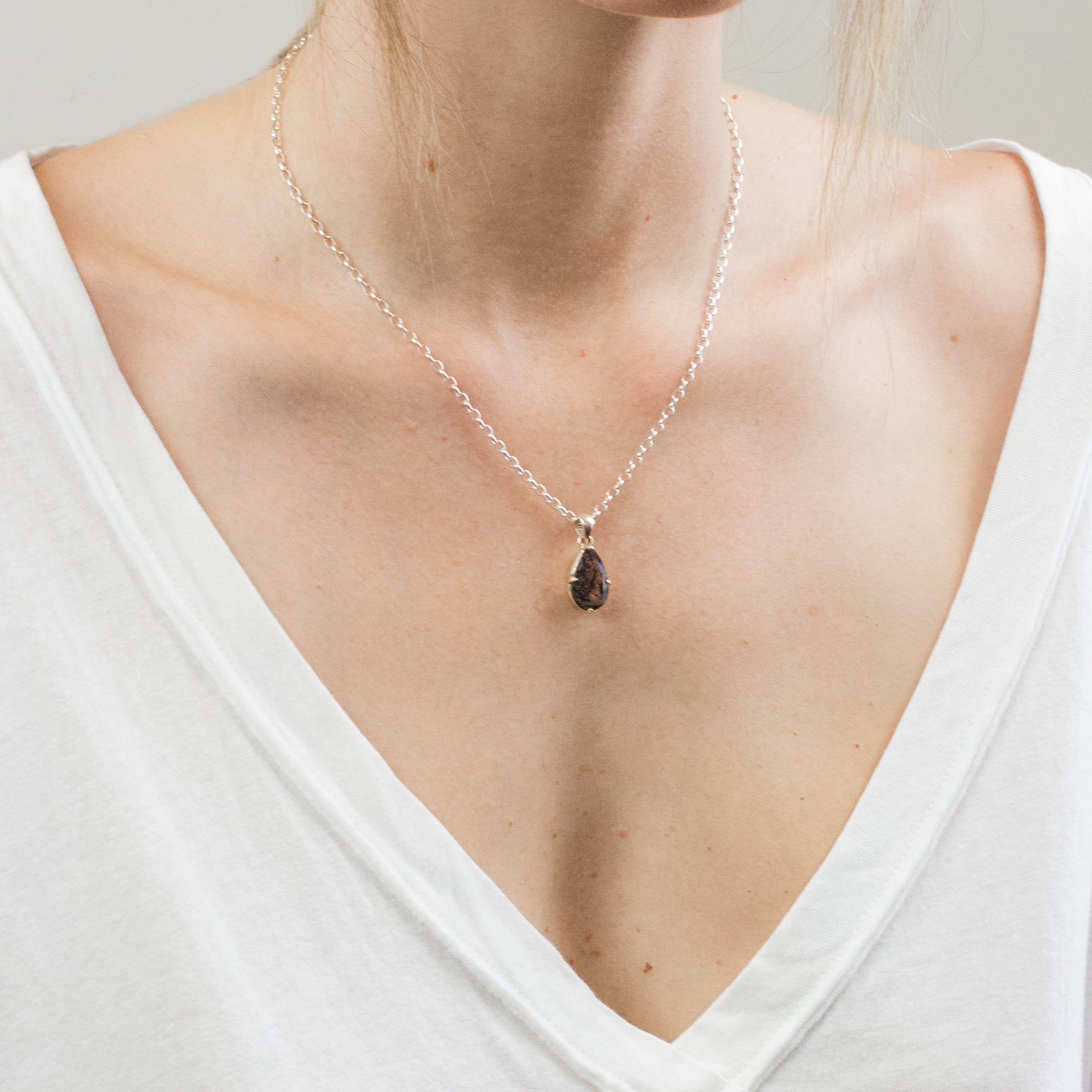 Tourmalinated Quartz Necklace