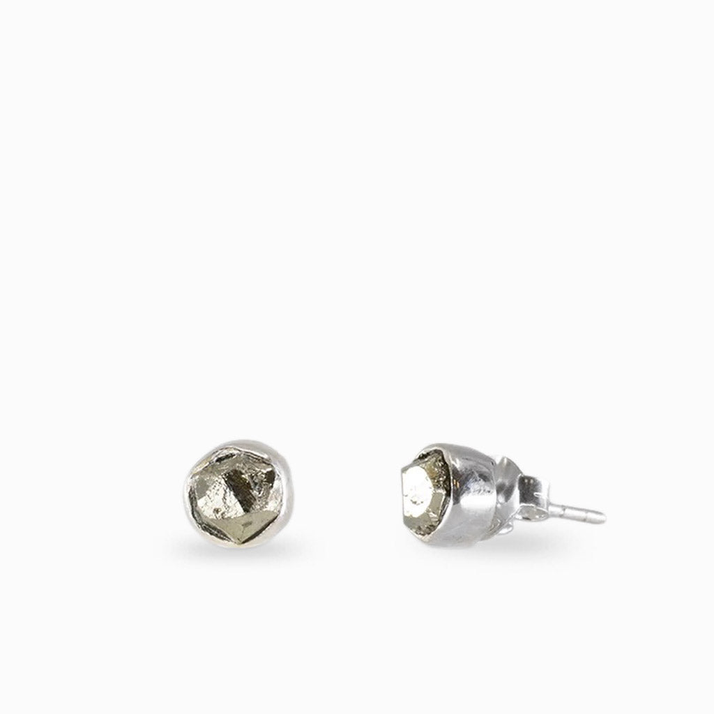 Pyrite Stud Earrings