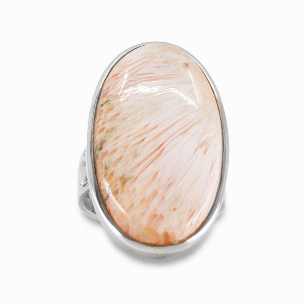 PINK SCOLECITE RING