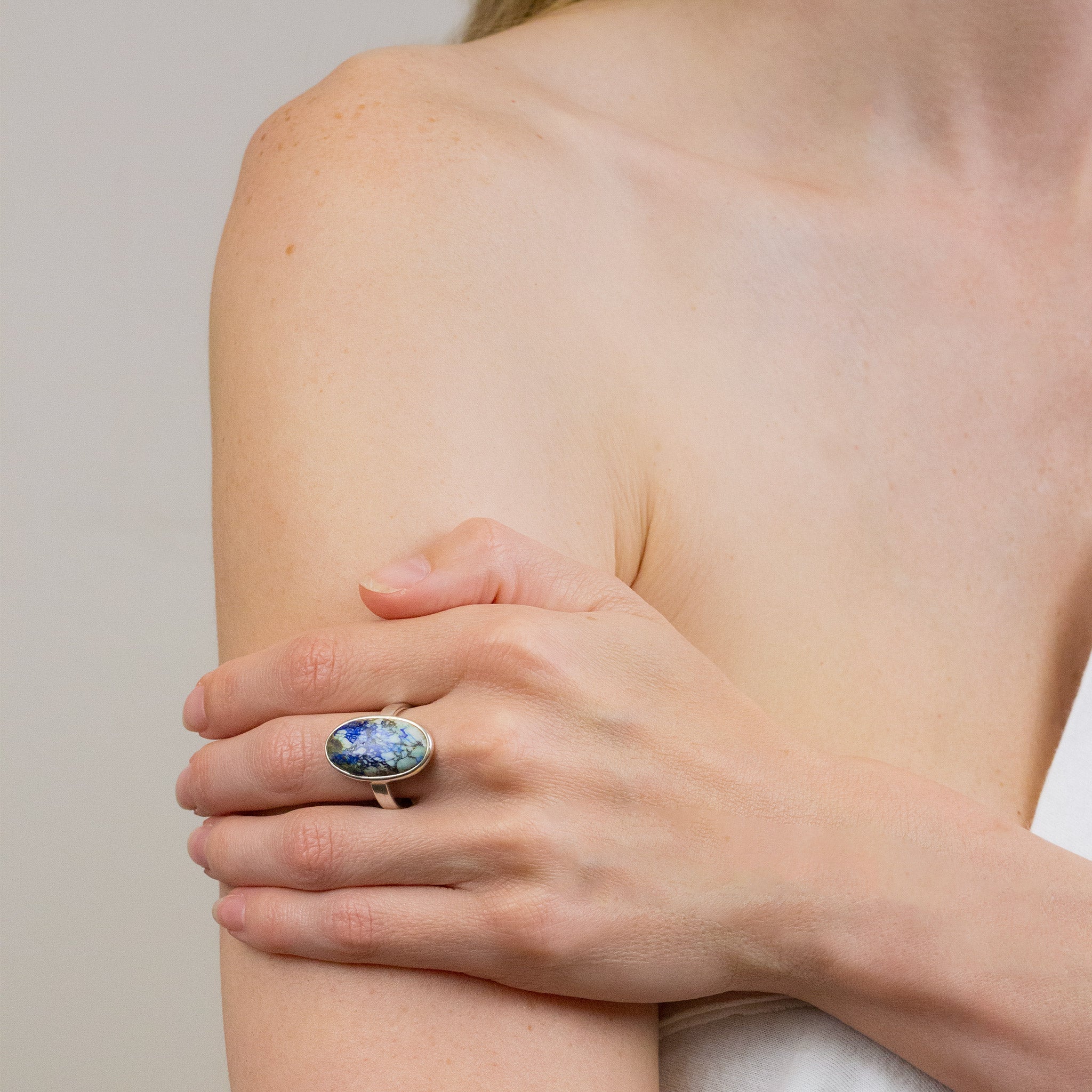 AZURITE TURQUOISE RING