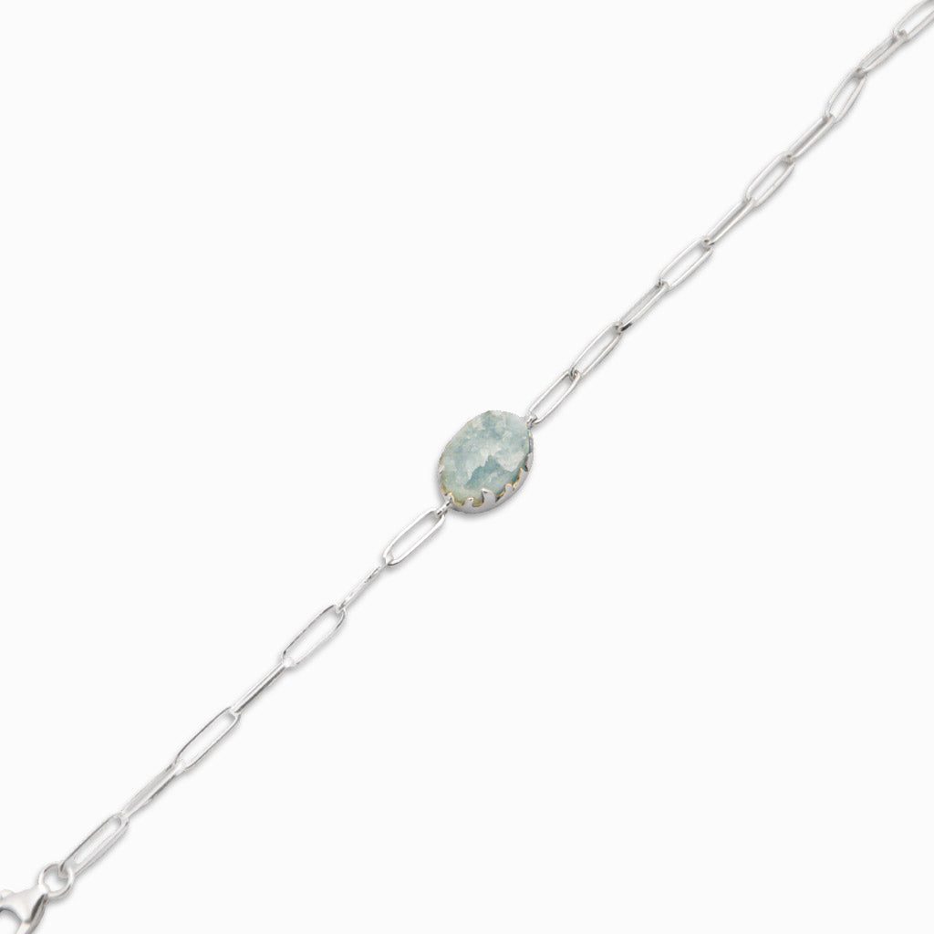 RAW AQUAMARINE BRACELET