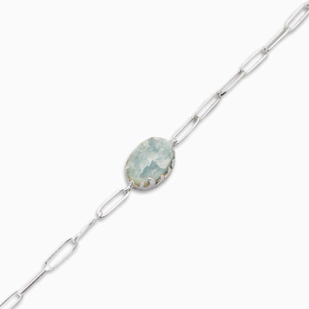 RAW AQUAMARINE BRACELET